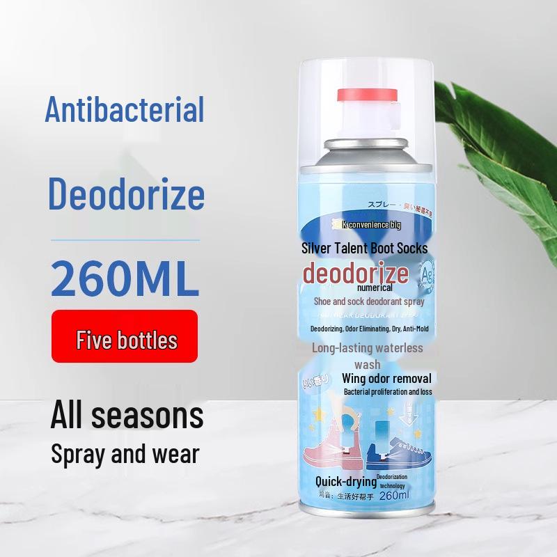 Спрей для усунення запаху взуття та шкарпеток: Освіжіть взуття, шафи та кросівки