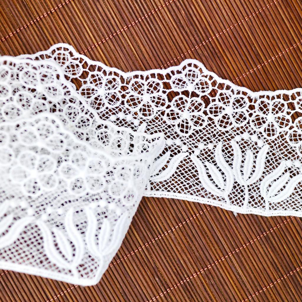 Decorative Lace On Clothes Lace Accessories Width 5.5Cm Water Soluble Embroidery Milk Silk Clothing Decorative Accessories
