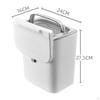 Waste Compost Bin Wall Hanging Rack with Durable Lid Under Sink Trash Can for Placa Door