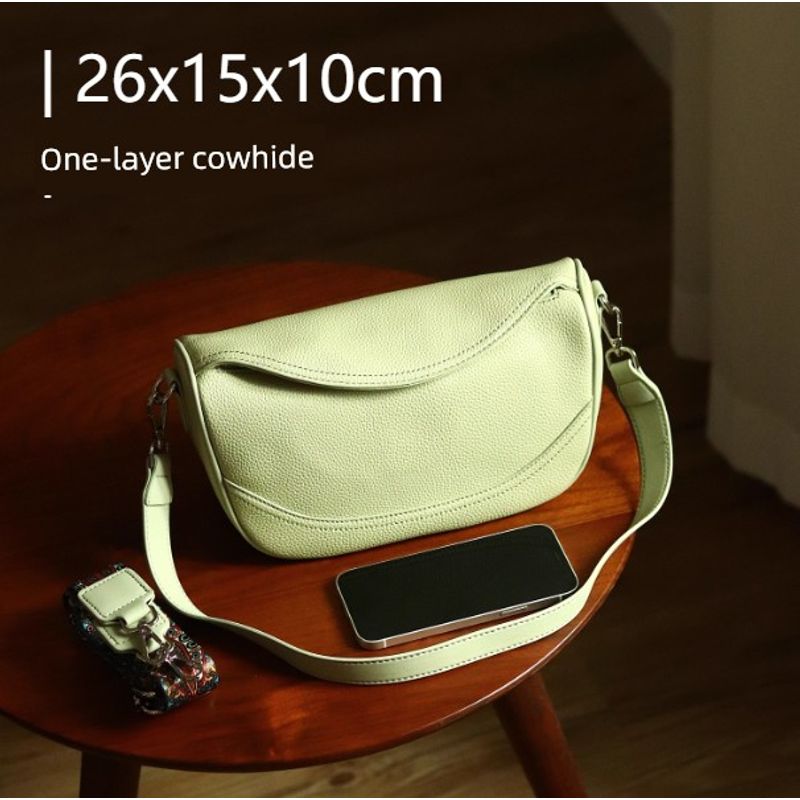 [Clearance Special Offer] First Layer Cowhide Women Bag Genuine Leather Bag Skeleton-Skin
