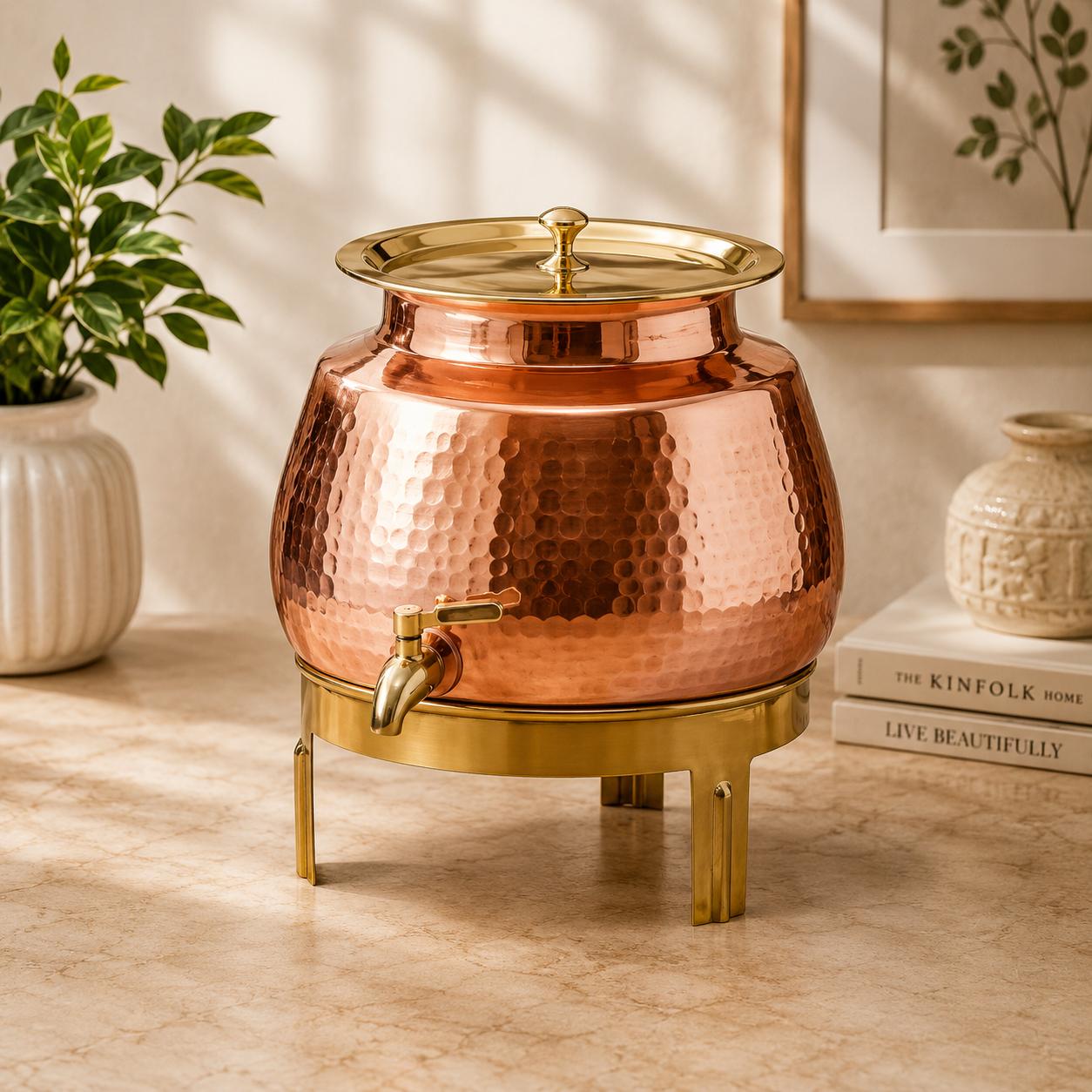 10L Pure Copper Water Dispenser Set