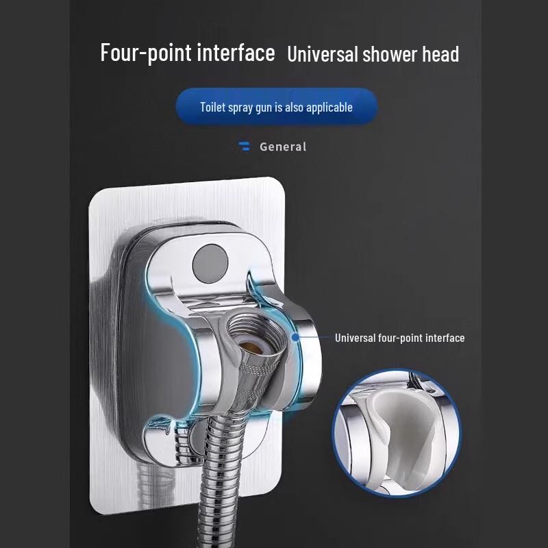 ZISIZ Punch-Free Shower Head and Hose Set