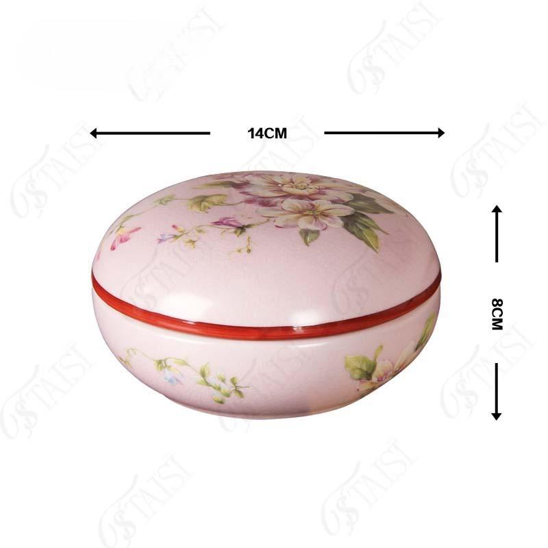 Retro pojemniki do przechowywania w stylu chińskim Pudełko na biżuterię Zbiornik do przechowywania Ręcznie robiony porcelanowy garnek Niebiesko-biały porcelanowy wazon Pojemnik