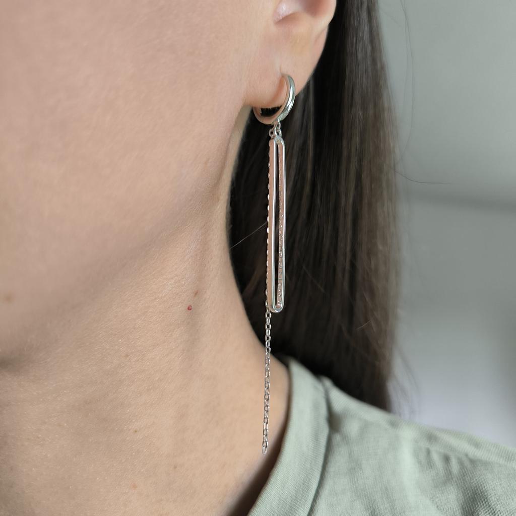 Silver Earrings Without Stones (2217152)