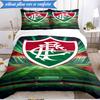 3PCS Flumi-nense Football Crest Printed Soft Bedding Set,Including 1pc Duvet Cover And 2pcs Pillowcases Perfect for Bedroom, Dormitory, Fan gift