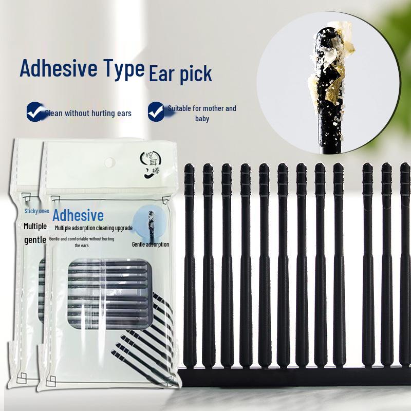 Disposable Earwax Removal Stick - Gentle, Non-Invasive Ear Cleaner with Cotton Swab