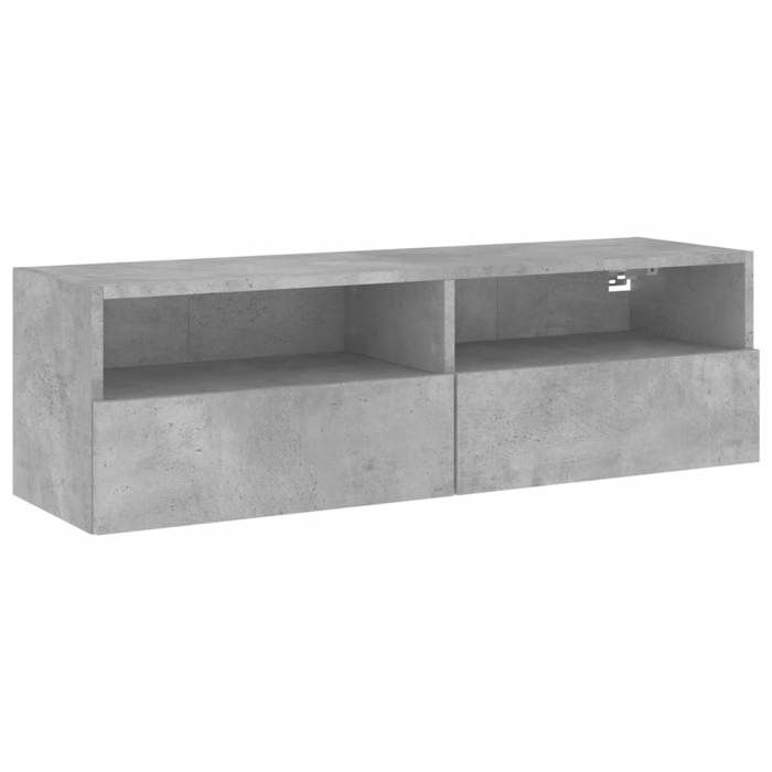 VidaXL Wall-mounted TV Cabinet Concrete Grey 100x30x30 Cm Engineered Wood 836888