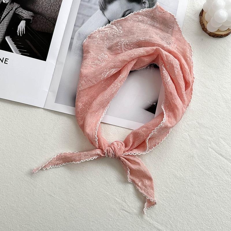 Schals im Ethno-Stil Künstlerischer Schal mit Blumendruck Dreieckstuch Haarband Retro-Schal Damenschal