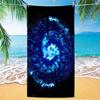 Serviette de Plage Ciel Étoilé, Impression Numérique Fine Séchage Rapide Anti-Sable Microfibre Légère pour Natation, Yoga, Voyage, Salle de Sport, Cadeau