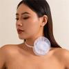 European and American accessories, fashionable and sweet three-dimensional rose necklace choker, personalized large flower velvet choker
