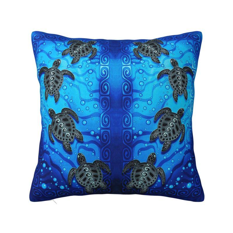 Ocean Sea Turtle Cushion Cover X Cm Polyester Velvet Throw Pillow Case For Sofa Chair Decoration Bedding Pillowcase