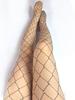 1 Pc Sexy Women Rhinestone Fishnet Tights Crystal Stockings Black BIG Larger Mesh Diamond Glitter Pantyhose Sexy Tights Socks
