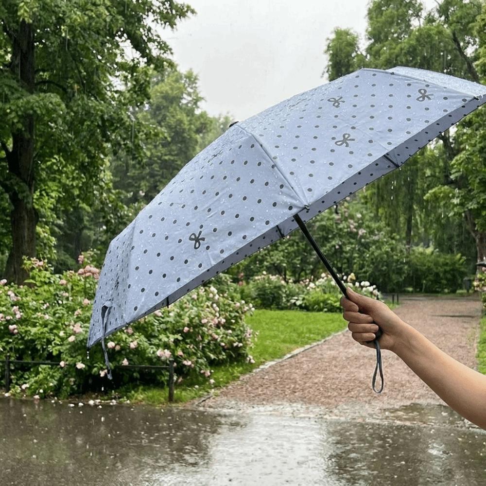 Sun Protection Folding Umbrella Windproof Hand Operated Parasol Dual-purpose Sunshade Sunny Days