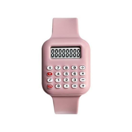 Taschenrechner Elektronische Uhr Digitaler Bildschirm Display Uhr Studenten Armbanduhr mit Abnehmbarem Armband Geschenk für Kinder Jungen Mädchen
