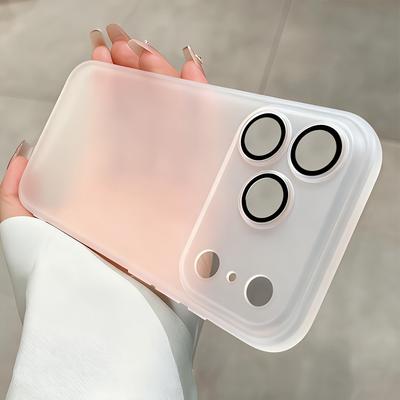 Matte Translucent Phone Case For For Iphone 17 16 1 14 13 Pro Max 17Pro 16Pro Air Lens Protect Ultra Slim Clear Back Cover