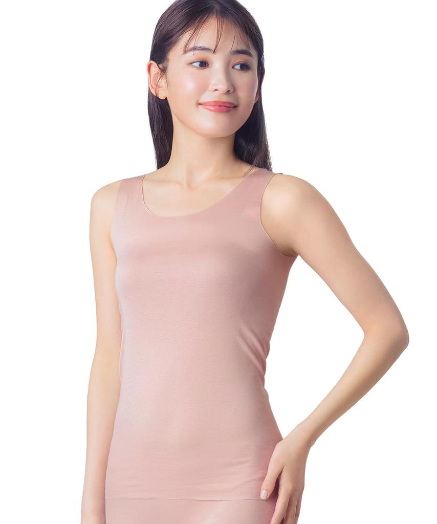Sleeveless Made with Organic Cotton Thin and Can be Worn Inside Luxurious Organic Flat Sizes LB and M Wing/Wacoal Women's Underwear, EL1148, Blend,