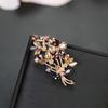 Elegant Rhinestone Crystal Wreath Brooch – Colorful Luxury Corsage Pin