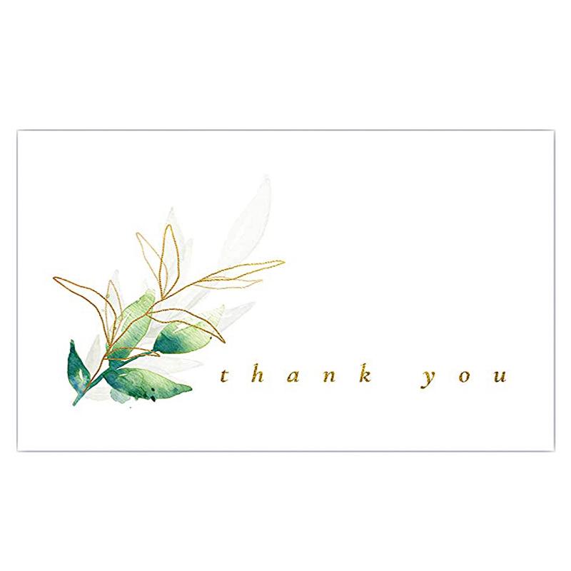 Pink 'Thank You' Cards - 50 Sheets/Pack for Gift Boxes, Decorations, and Postcards