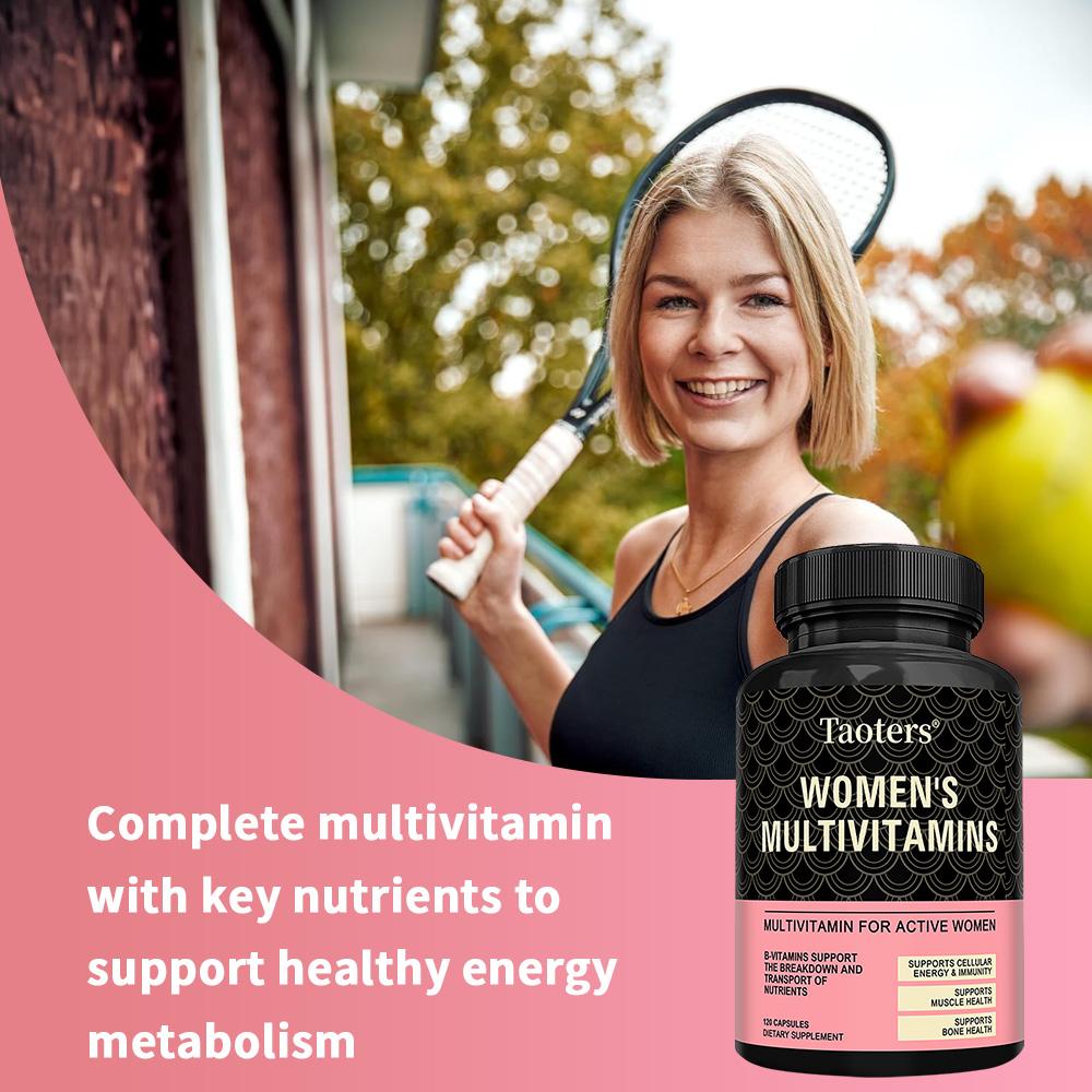 Women's Multivitamin Capsules - A Multivitamin Specially Designed for Active Women, 120 Capsules Per Pack