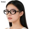 Retro Cat Eye Glasses with Wood Grain, Anti-Blue Light, Prescription Ready, for Women, Fits Square and Round Faces