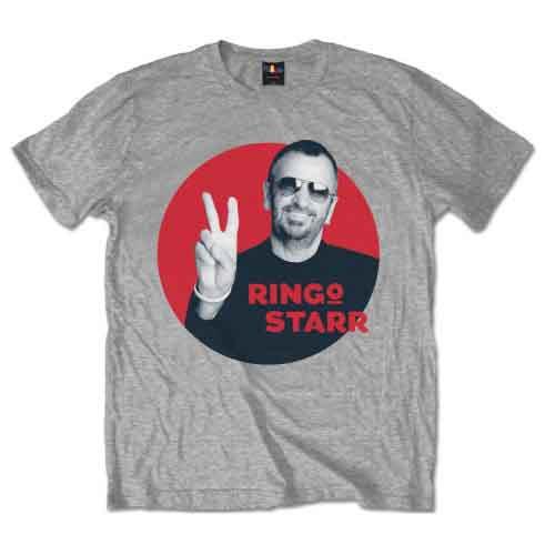 Ringo Starr - Peace Red Circle (T-Shirt) 2XL