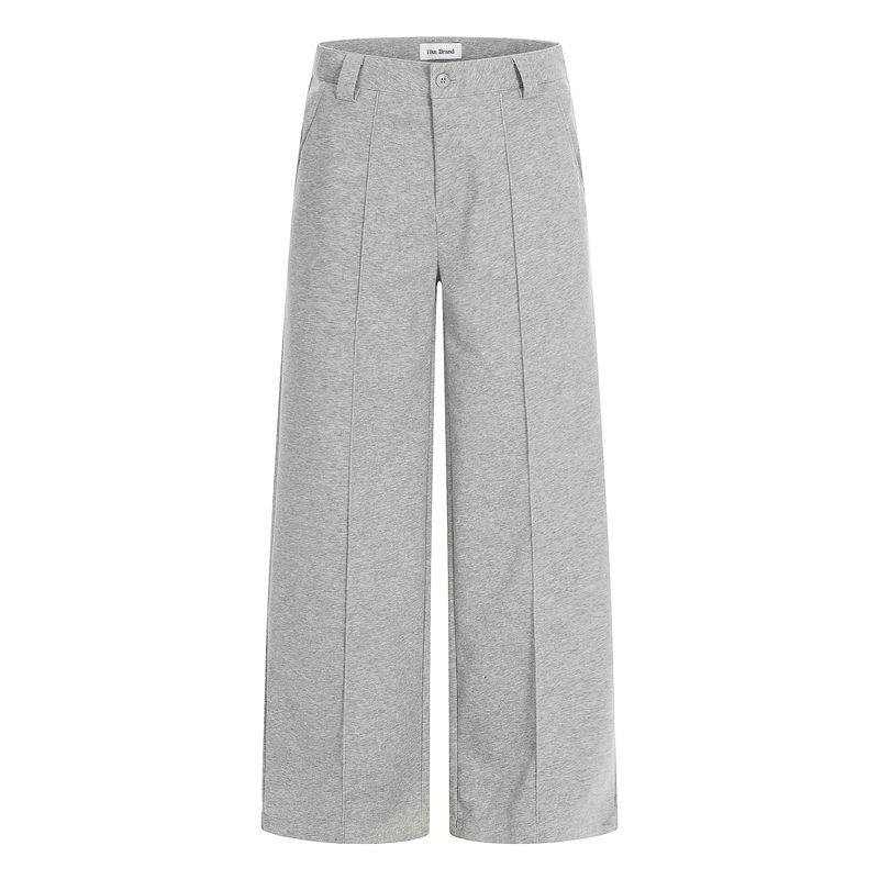 

American-Style Three-Dimensional Deconstructed Drape Straight-Leg Casual Sweatpants for Men and Women, High-End Loose-Fitting Versatile Work Pants Gray XL