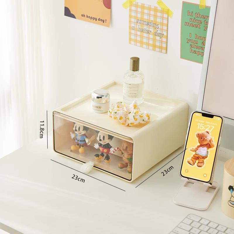 

Настольный ящик для хранения фигурок Прозрачный ящик Тип отделки Косметика Разное Пластиковый пыленепроницаемый глухой ящик Полка для демонстрации