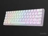 Geeky GK61 Mechanical Gaming Keyboard 61 Keys Multicolor RGB LED Backlit for Gamers ANSI US American Layout Mechanical Speed 60% Hot-Swappable