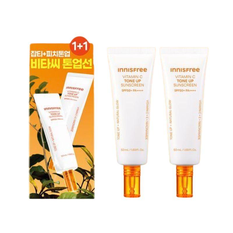 INNISFREE Vitamin C Tone Up Sunscreen 50ml 1+1 Set