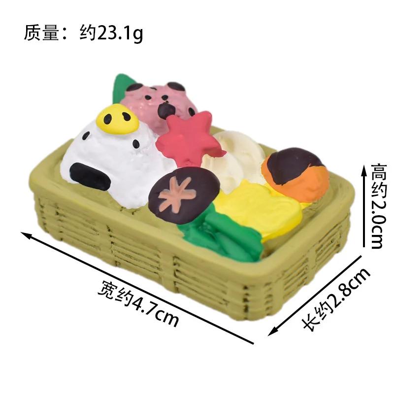 Zakka Summer Day Resin Ornaments watermelon Cat Home Desktop Scenic Decoration Mini Shooting Props Collection Toy for Kids