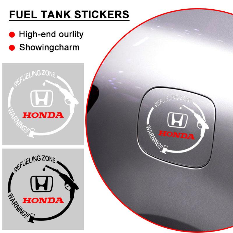 Car Fuel Tank Cap Stickers Vinyl Fashion Decoration Decals For Honda Civic Accord Crider City XRV CRV HRV Inspire Odyssey Envix IP8