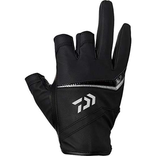 

DAIWA Leather Fit Gloves 3 Cut Black Black XL DG-2221