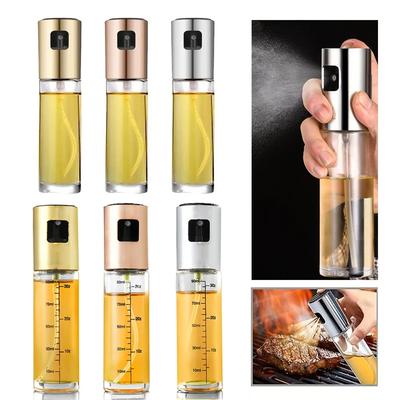 Kitchen Oil Glass Pump Sprayer for Cooking 100ml Olive Oil Spray Leak-proof Bottle for Salad BBQ Kitchen Baking Roasting Tools