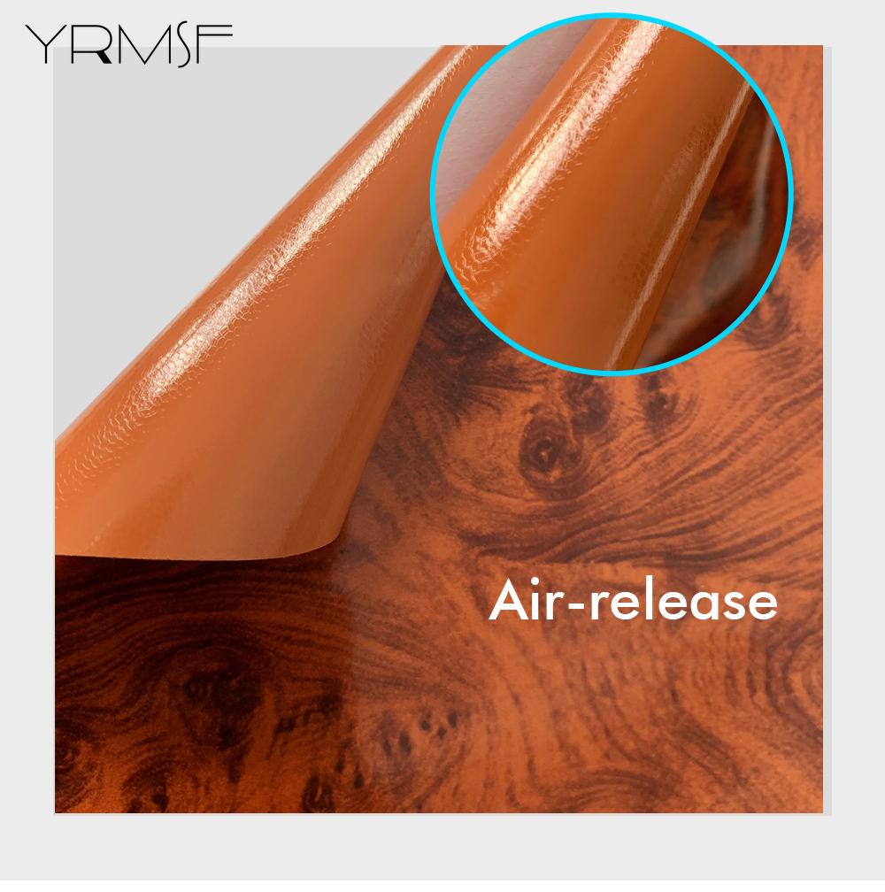 Wood Grain Wallpaper Sticker Furniture Film Application Self-adhesive Vinyl Furniture for Dining Table Cabinet Home Decoration