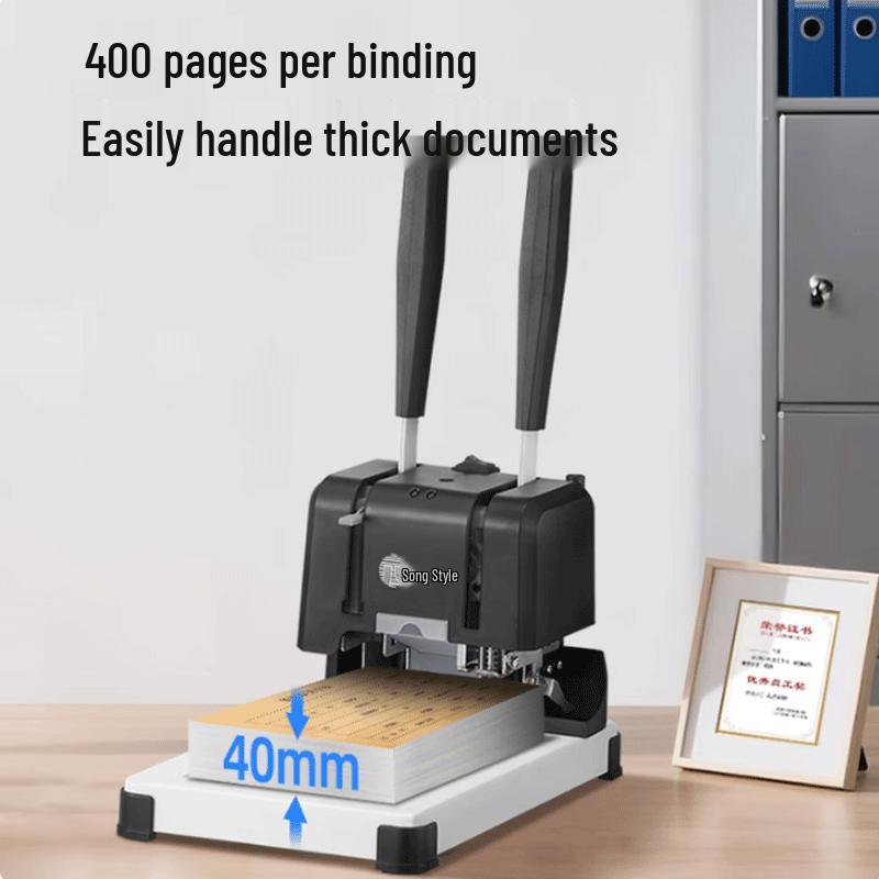 GEPAD 40mm Manual Accounting Document Binding Machine CN Plug (adapter Included)