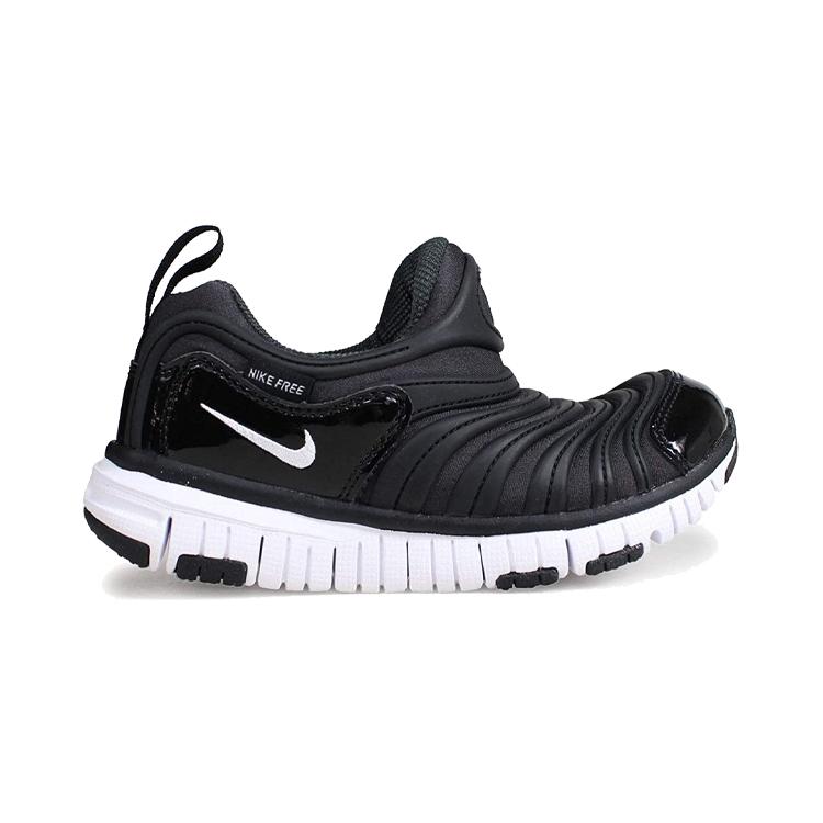 Nike Dynamo Free Slip On Cushioning Breathable Low Top Kids Lifestyle Shoes Black Infant And Toddler 343738-013