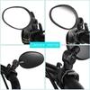 1/2pcs Bike Oval Rearview Mirror 360 Degree Rotation Adjustable Rear View Mirror Bicycle Handlebar Mirrors for Electric Scooter