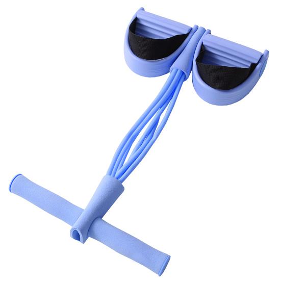 Multifunction 4/6-Tube Pedal Puller Resistance Band with Handle Elastic Yoga Sit-up Pull Rope Men Women Pedal Tensioner Exerciser Workout Equipment