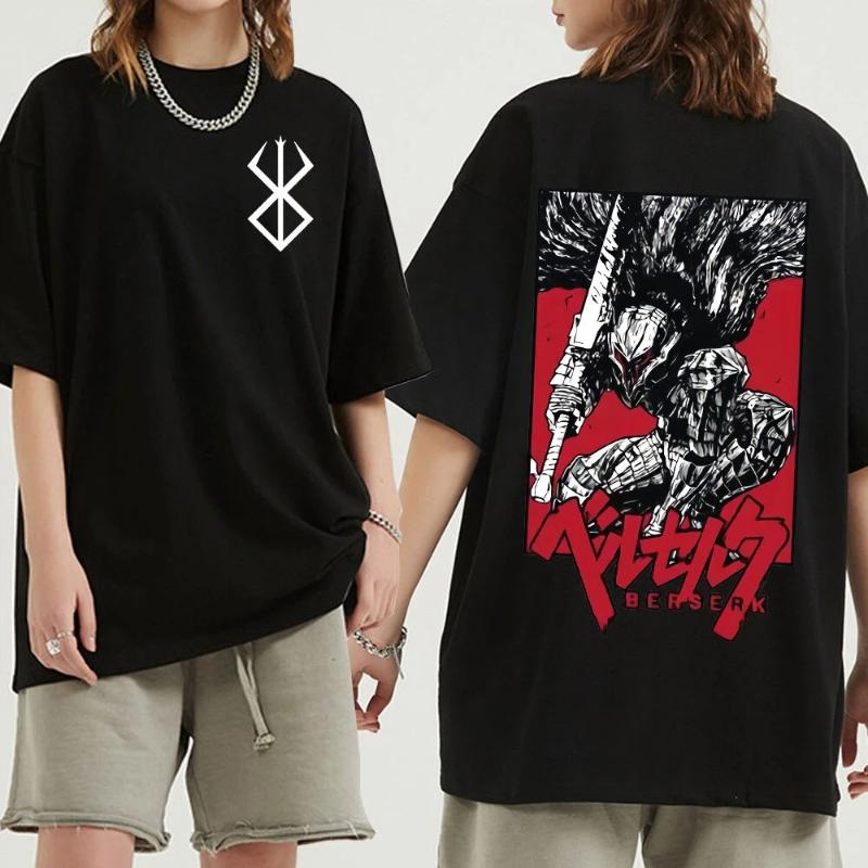 Men Women T-Shirt Anime Guts Griffith Cotton T Shirt Harajuku Funny Berserk T-Shirt Printed Clothes Hip Hop Tops Tees Summer Tops LOTA