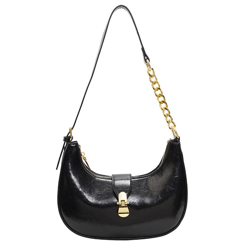 Wholesale Niche Simple Temperament Underarm Dumpling Bag Versatile High Sense Fashion Commuter Style Messenger Bag Women