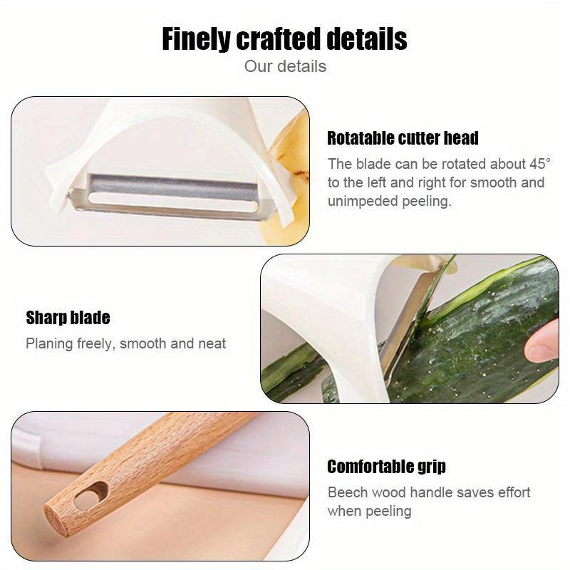 Träskalare Fruktskalare Grönsaksskalare Kök Potatis Morot Gurka Skalare Skalning Köksredskap och Tillbehör