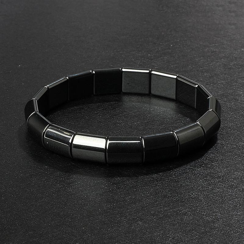 Fashion Wave Hematite Magnetic Bracelet Men Original Beaded Hematite Energy Bracelets for Women Positive Energy Jewelry Pulsera