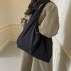 Lazy Wind Canvas Bag Female New Casual Letter Student Class Commuter Bag Large Capacity Tote Bag Female