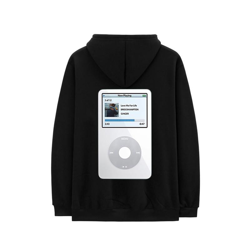 

2023 Casual Hoodies Unisex Women Now Playing Love Me For Life GINGER MP3 Print Funny Hooded Sweatshrts Brockhampton Hip Hop Hoody