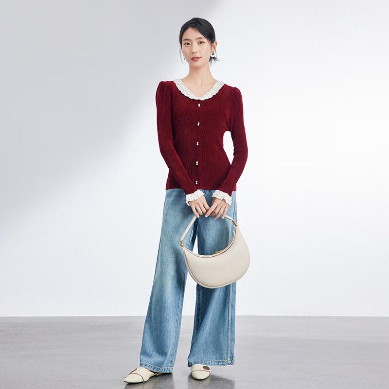 JOY SPEAKER Slim-Fit Long-Sleeve Knit Top