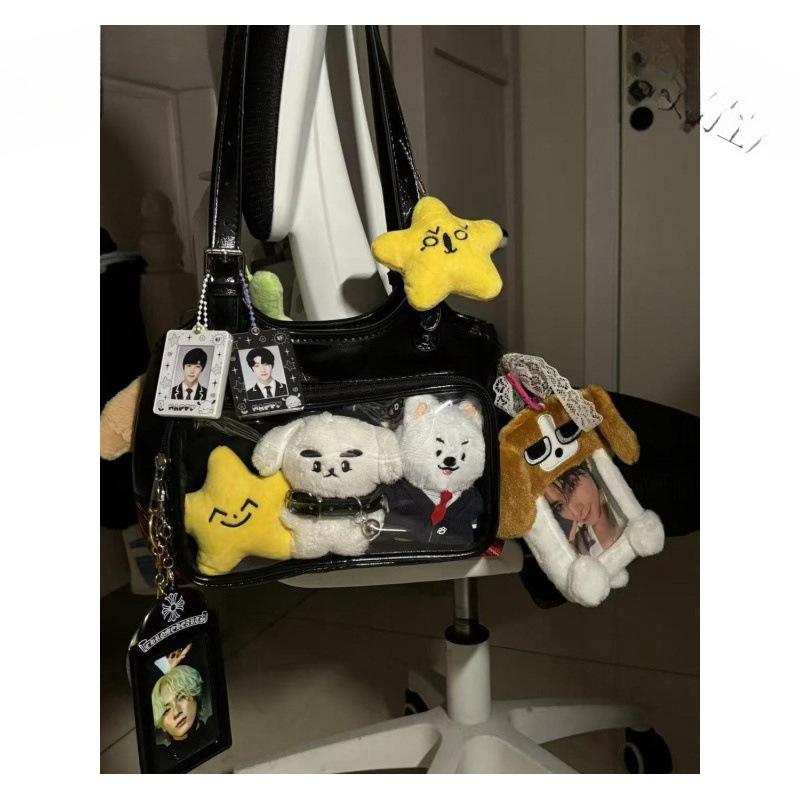 Versatile Japanese Itabag: Large Capacity Casual Fandom Bag with Button Closure