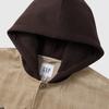 Gap Men's Fall 2025 Logo Plaid Corduroy Hooded Jacket