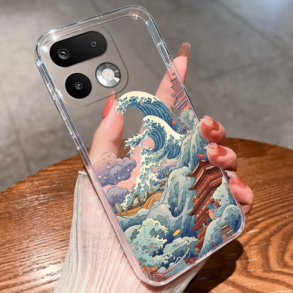 Cases For OPPO Realme 16 Pro 16 Pro Plus Yellow Duck Girl Antifouling Trendy Transparent Housing For Realme 16Pro 16 Pro+ Fundas