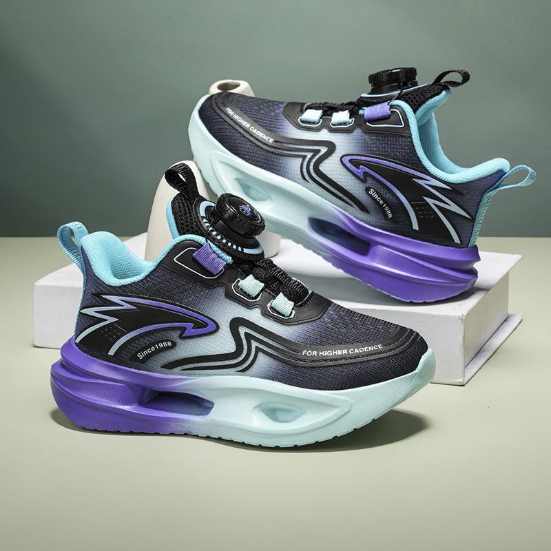 Boys' shoes, sports shoes, autumn 2025 new children's soft-soled non-slip running basketball shoes, medium and large children and students are bre