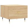  Coffee Tables, 2 Pcs, Sonoma Oak, 50x50x40 Cm